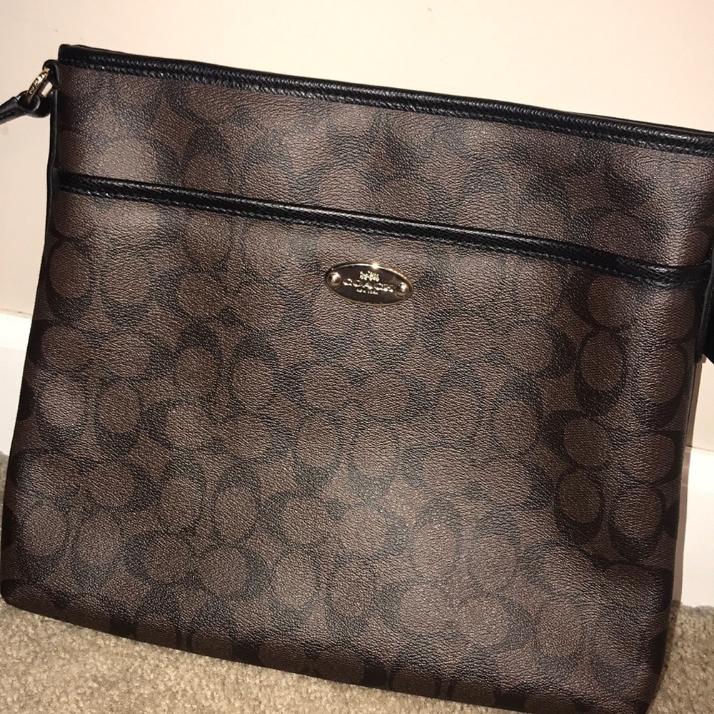 Authentic COACH crossbody file bag
